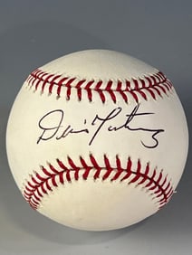 Dennis Martinez Autographed Baseball Len Barker Collection