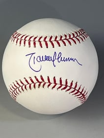 Randy Johnson Autographed Baseball Len Barker Collection
