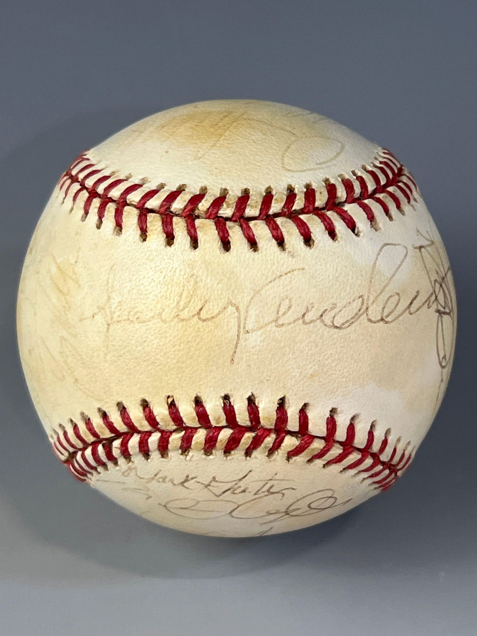 1993 Detroit Tigers Team Signed Baseball Len Barker Collection (1 of 6)