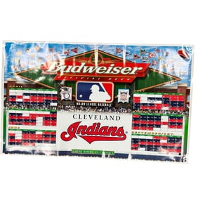 1999 Cleveland Indians Budweiser Schedule Banner