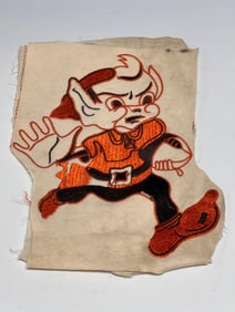 Amazing Vintage Original Cleveland Browns Brownie Elf Logo AAFC Era Current Mid Field Logo