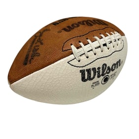 Rare White Panel Wilson USFL Football Harry Usher Commish