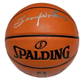 Lenny Wilkens Autographed Spalding Basketball PSA/DNA