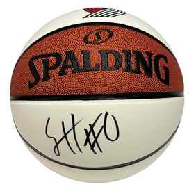 Scoot Henderson Autographed Basketball Portland Trailblazers JSA