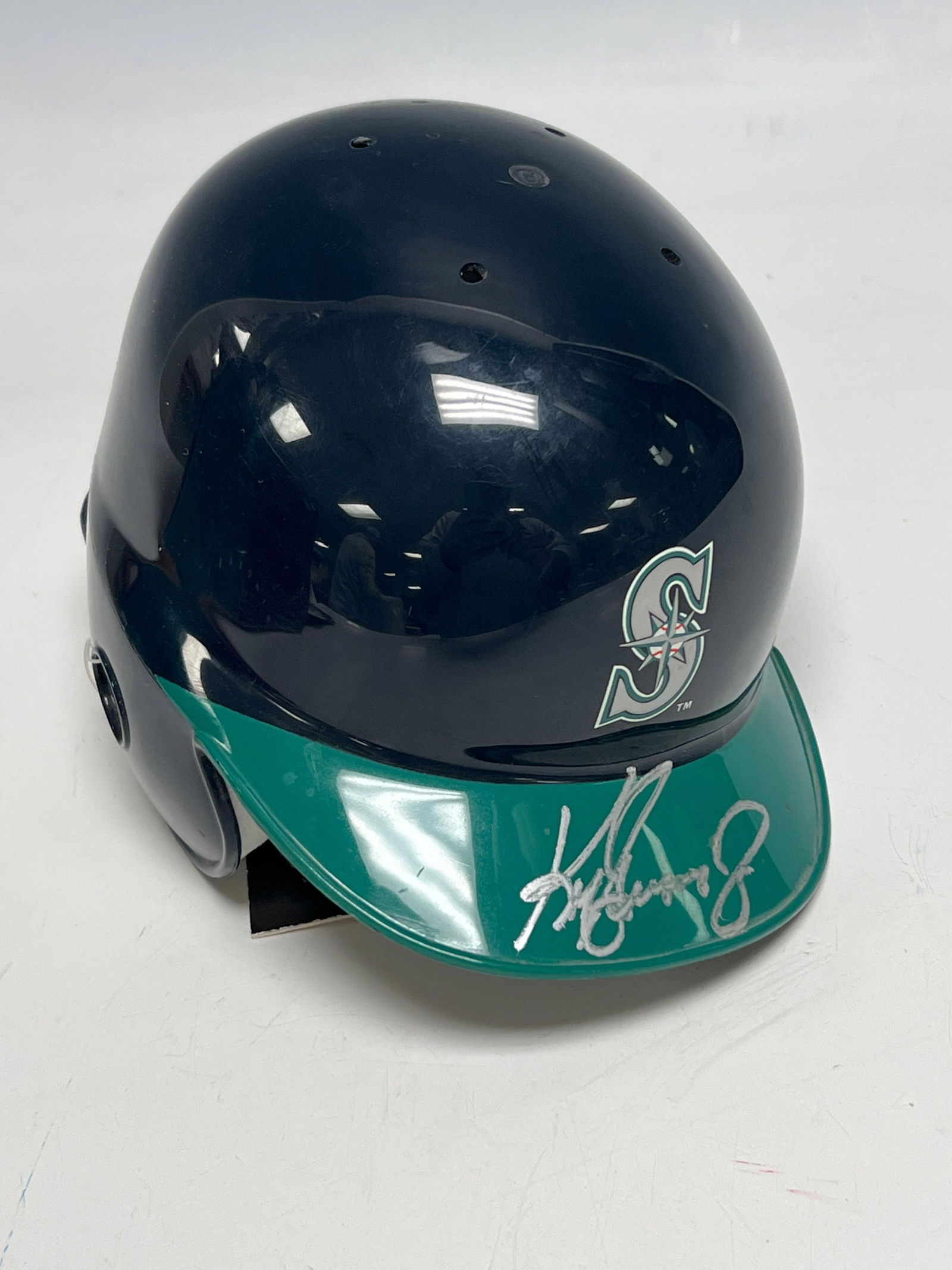 Ken Griffey Jr. Signed Seattle Mariners Mini Helmet UDA JSA (1 of 7)