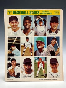1969 Baseball Stars Photostamps Set of (216) in Complete Sheets
