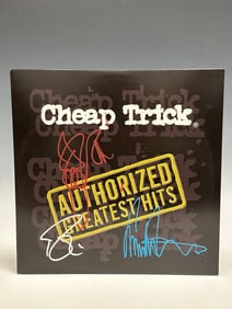 Cheap Trick Autographed Authorized Greatest Hits Album Cover
