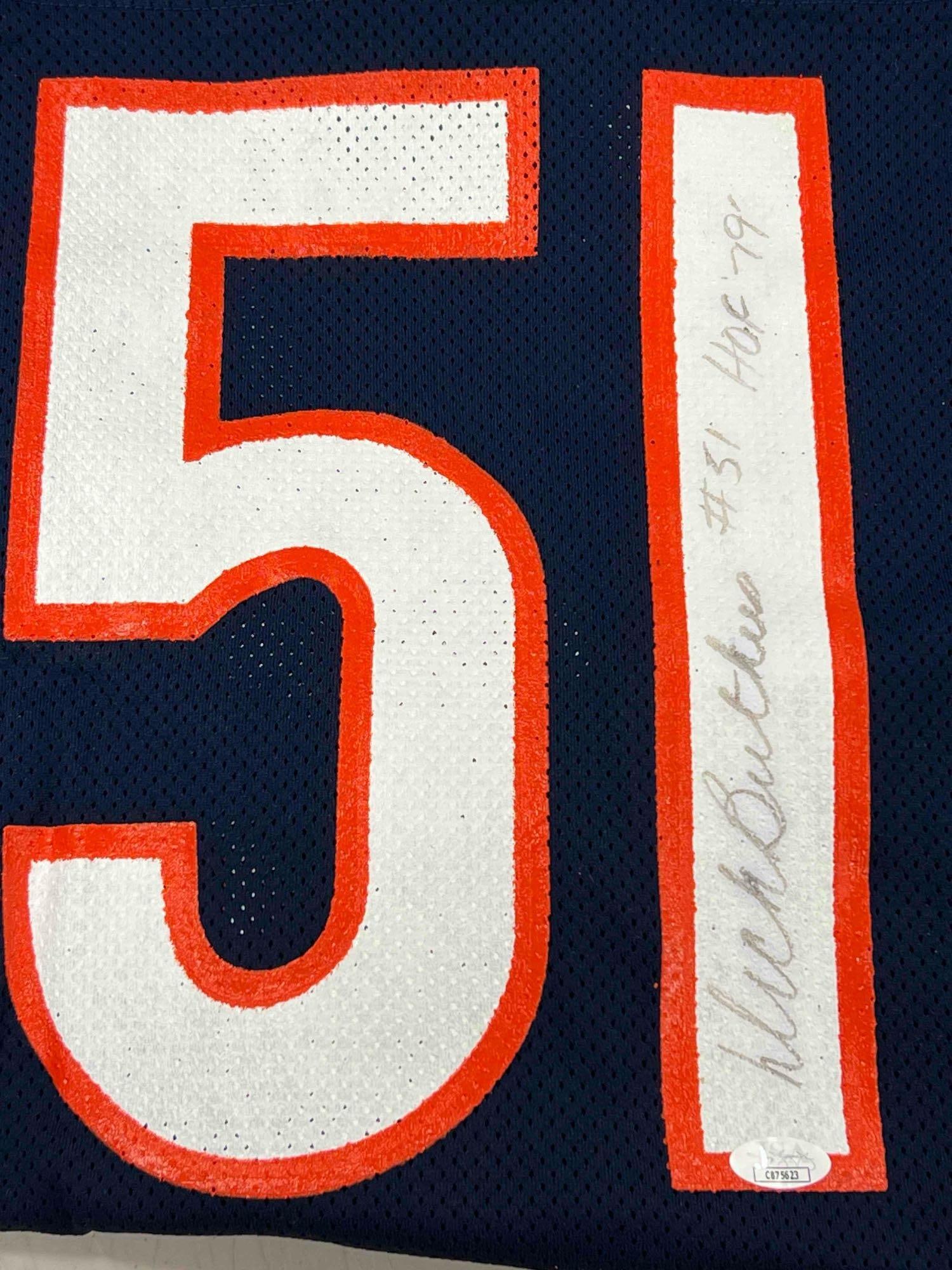 Dick Butkus Autographed 1980's Chicago Bears Jersey JSA (1 of 12)