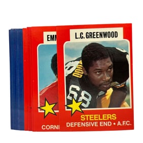 Rare 1975 Topps Town Talk All-Star Series Football Card Complete Set