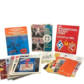 Collection of Unique and Rare Sports Programs, Publications, Photos, Etc.