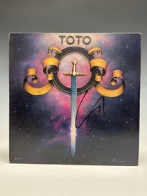Steve Lukather Autographed ST 1978 Toto Album Cover