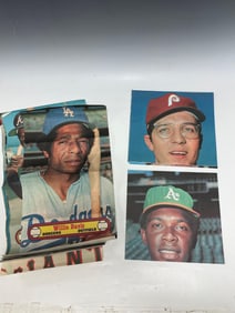 1972 Topps Baseball Posters with Willie Mays, Clemente, Yaz - (17) Total