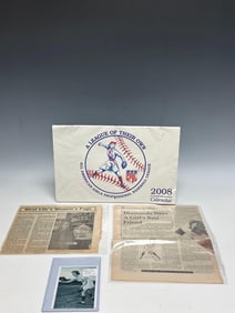 AAGPBL Lot with Audrey Haine Daniels Autographed Photo