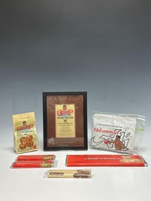 Muhammad Ali Candy Bar and Cookie Related Lot with Autograph