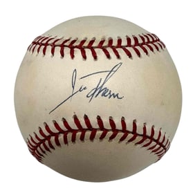 Jim Thome Autographed 1995 World Series Baseball JSA