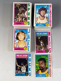 1974-75 Topps Basketball Card Set 262/264 Kareem, Walton, Gervin, Dr. J
