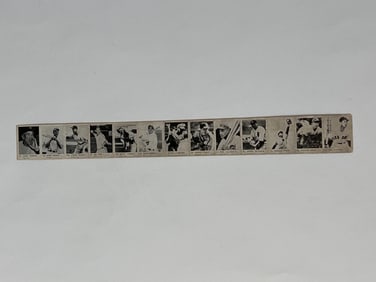 1950 R-423 Strip Card RARE Full Strip with Stengel, Reese, Snider, Vance