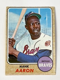 1968 Topps #110 Hank Aaron Atlanta Braves