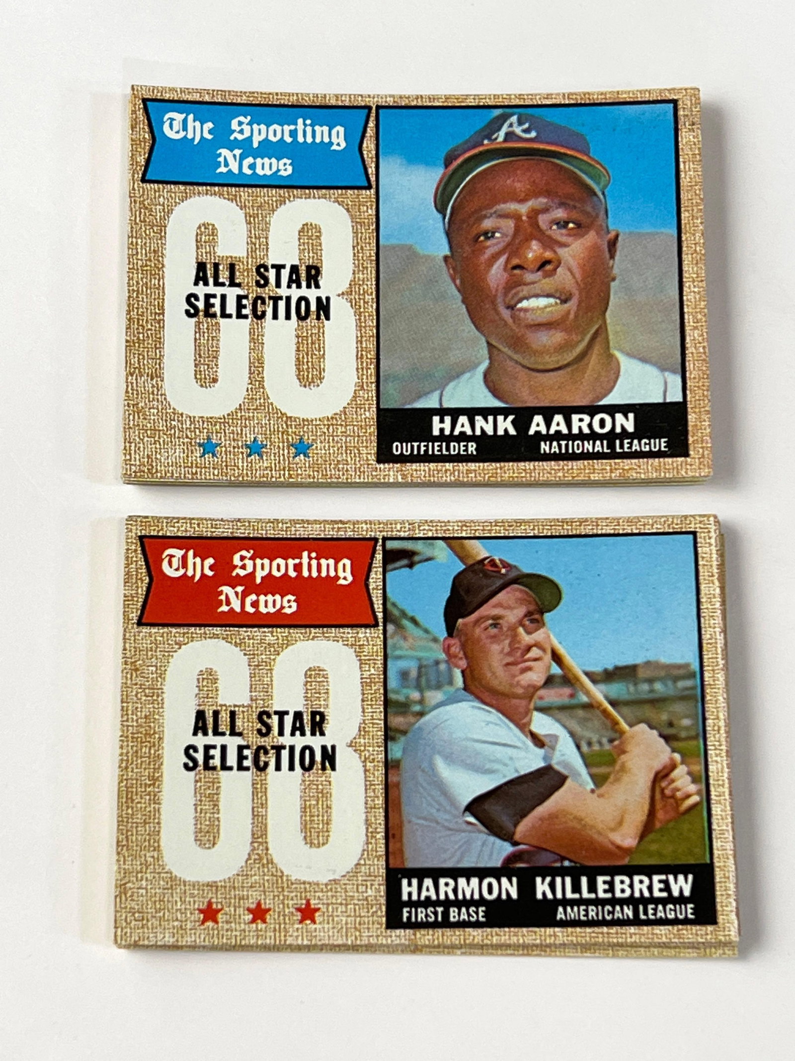 1968 Topps Baseball All-Star Cards #361-380 with Clemente, Aaron: Any condition statement is given as a courtesy to a client, is only an opinion and should not be treated as a statement of fact. Premier Auction Galleries LLC shall have no responsibility for any erro