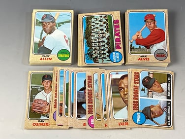 1968 Topps Baseball Common Cards (120) - Range #301 - 457