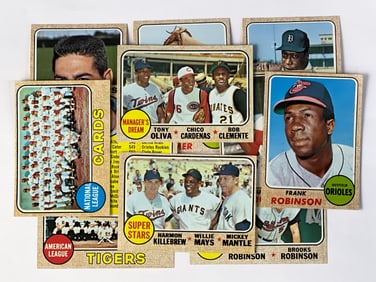 1968 Topps HOF, Stars and More with #490 Mays, Mantle Killebrew (11) - Range #480 - 583