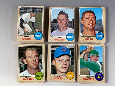 1968 Topps Baseball Common High Number Cards (120)+