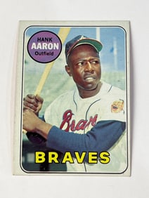 1969 Topps #100 Hank Aaron Atlanta Braves