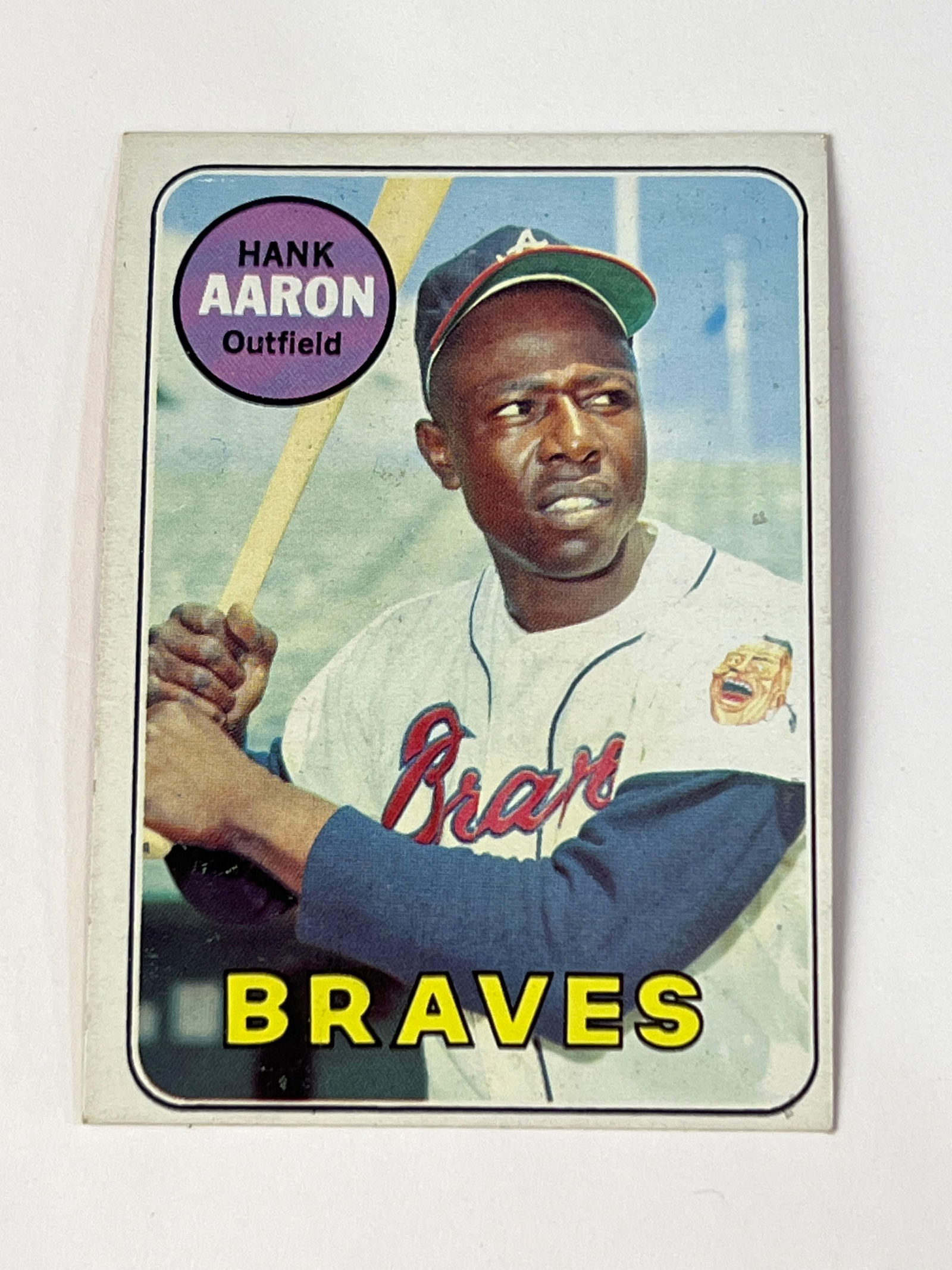 1969 Topps #100 Hank Aaron Atlanta Braves (1 of 8)