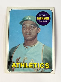 1969 Topps #260 Reggie Jackson Rookie Card RC Oakland Athletics