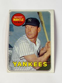 1969 Topps #500 Mickey Mantle New York Yankees