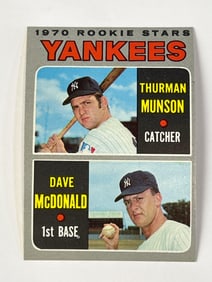 1970 Topps #189 Thurman Munson Rookie Card (RC) New York Yankees