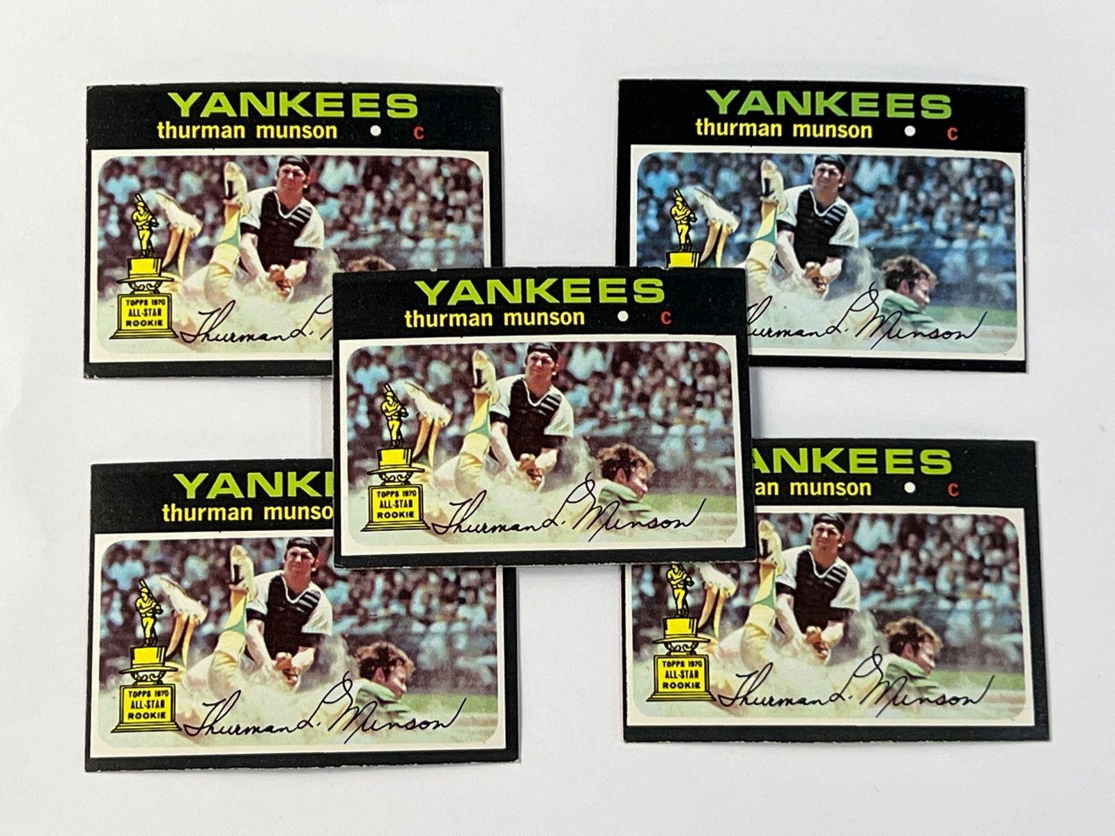 1971 Topps #5 Thurman Munson New York Yankees (5) (1 of 11)