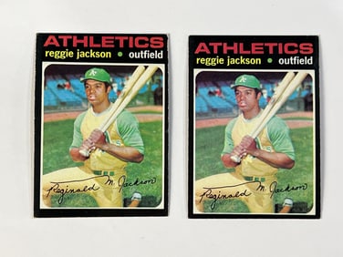 1971 Topps #20 Reggie Jackson Oakland A's (2)