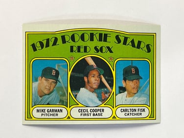 1972 Topps #79 Carlton Fisk and Cecil Cooper Rookie Card RC