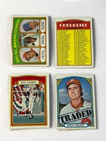 1972 Topps Baseball Leaders, Checklists, World Series and Traded Cards