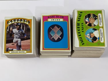 1972 Topps Baseball Common Cards (250)+ Range #341 - 656