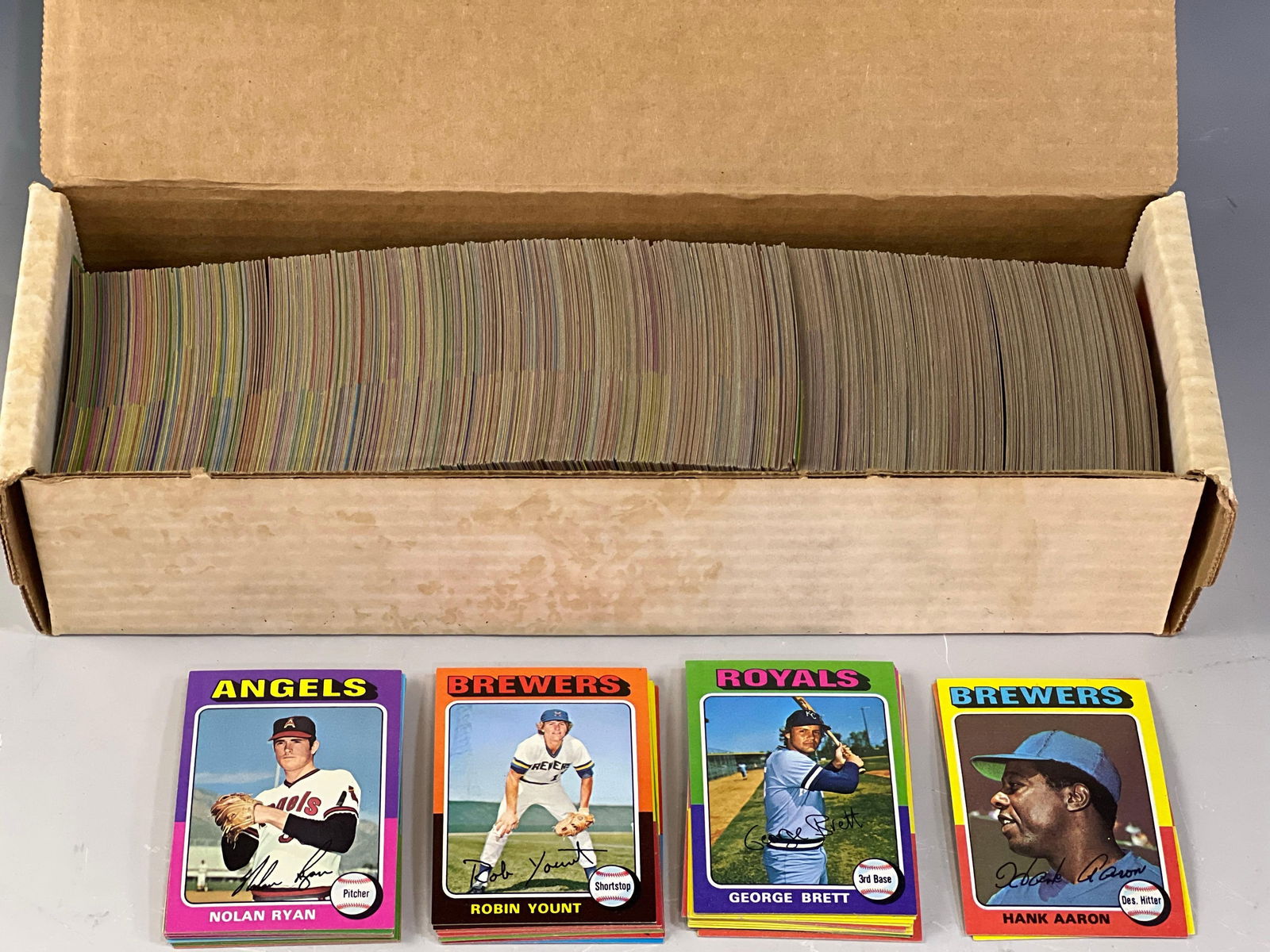 1975 Topps Baseball Mini Set 659/660 George Brett and Robin Yount Rookie Cards (1 of 14)