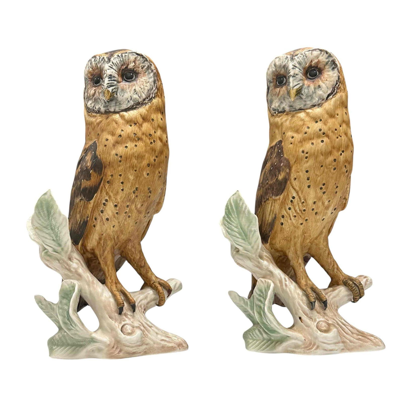 Two (2) GOEBEL Porcelain Barn Owl Figurines (1 of 18)