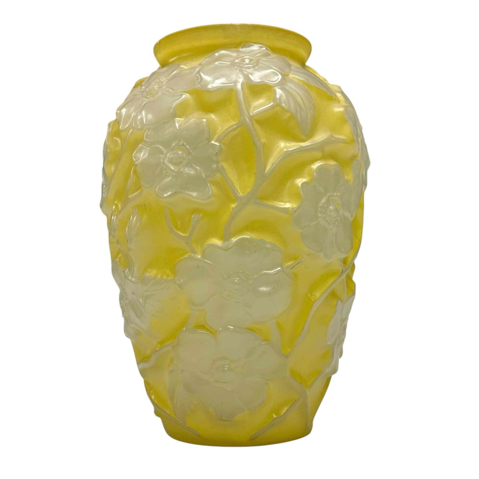 Phoenix Consolidated Glass Vase with Embossed Flowers (1 of 13)