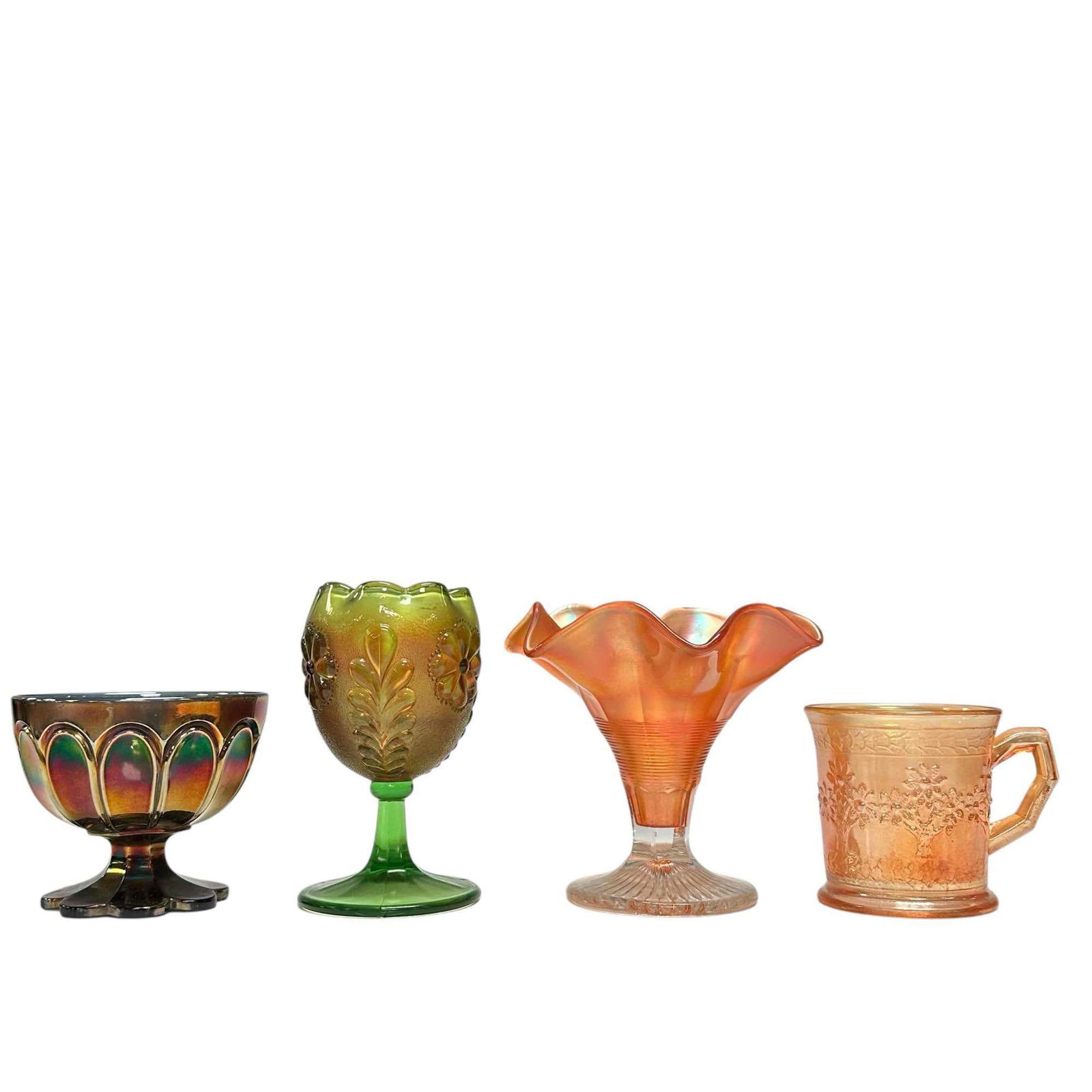 Four (4) Carnival Glass Pieces (1 of 18)