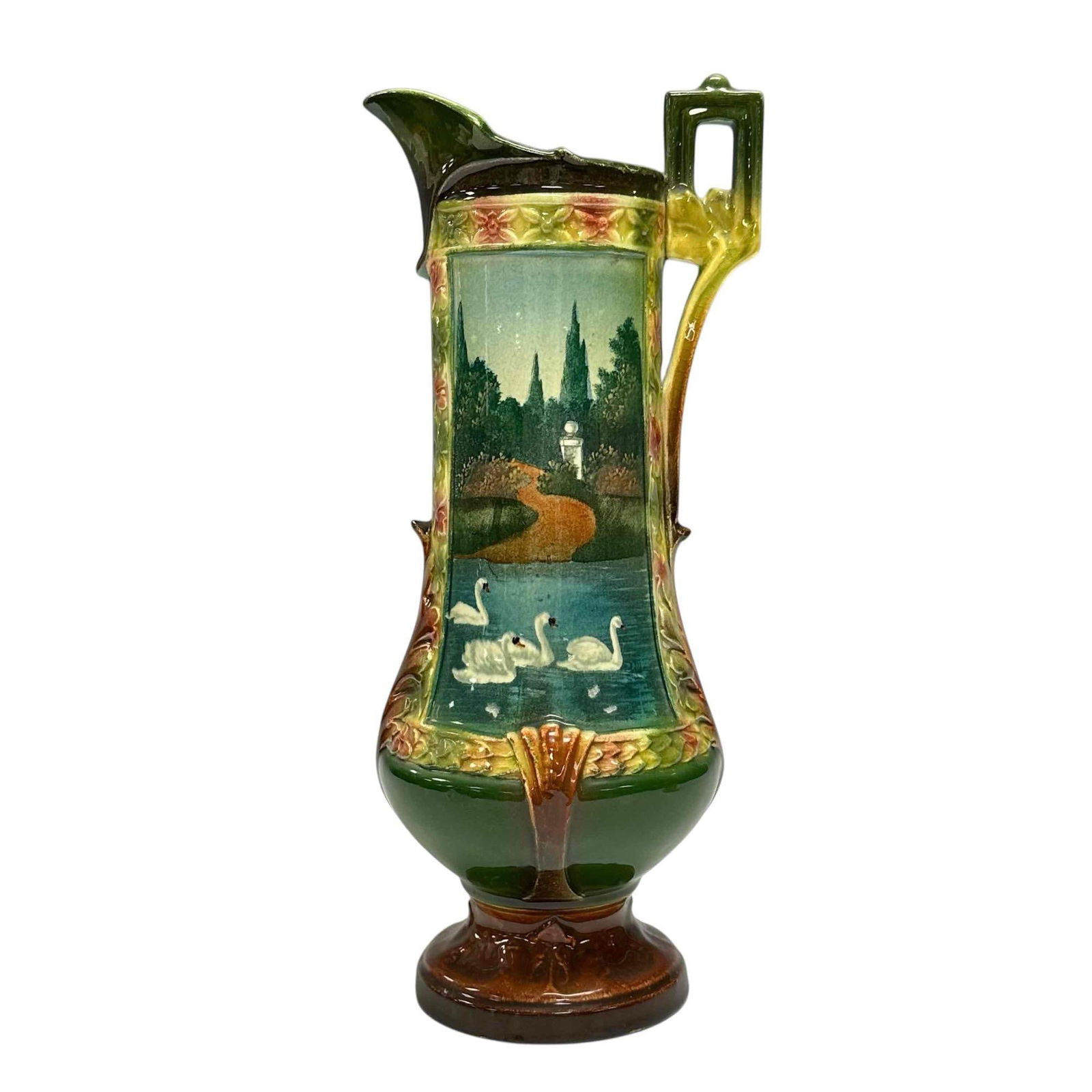 A Fine English Majolica Pottery Ewer / Tankard (1 of 16)