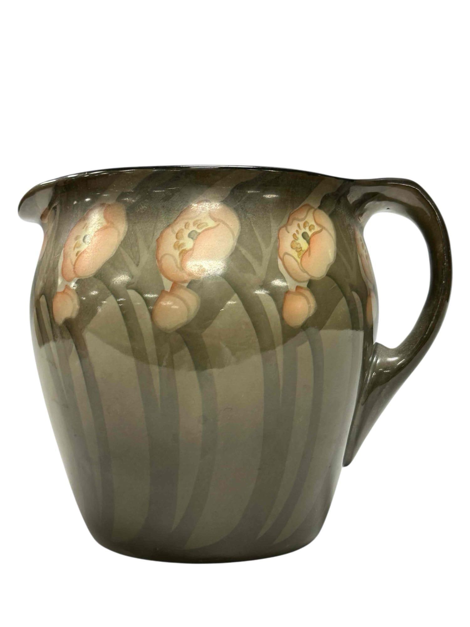 American BELLEEK Hand Painted Pottery Pitcher (1 of 13)