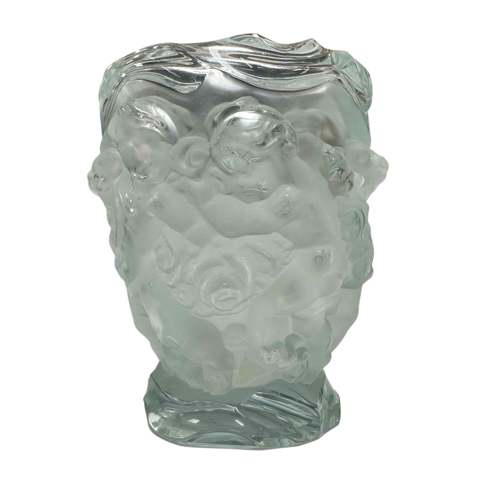 Art Deco Style Molded Glass Vase after Lalique (1 of 17)