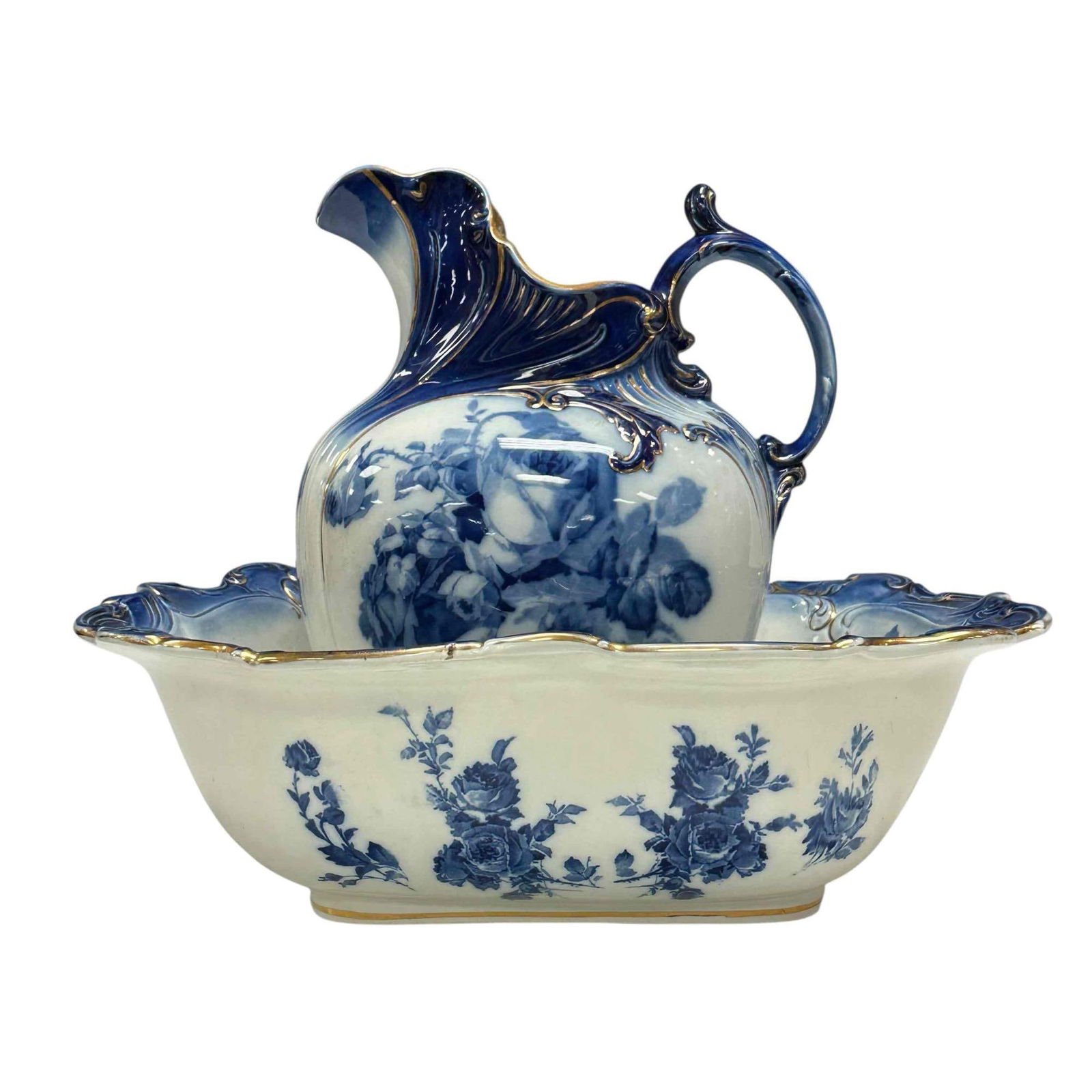 Doulton & Burslem Gloire de Dijon Pitcher and Basin (1 of 18)