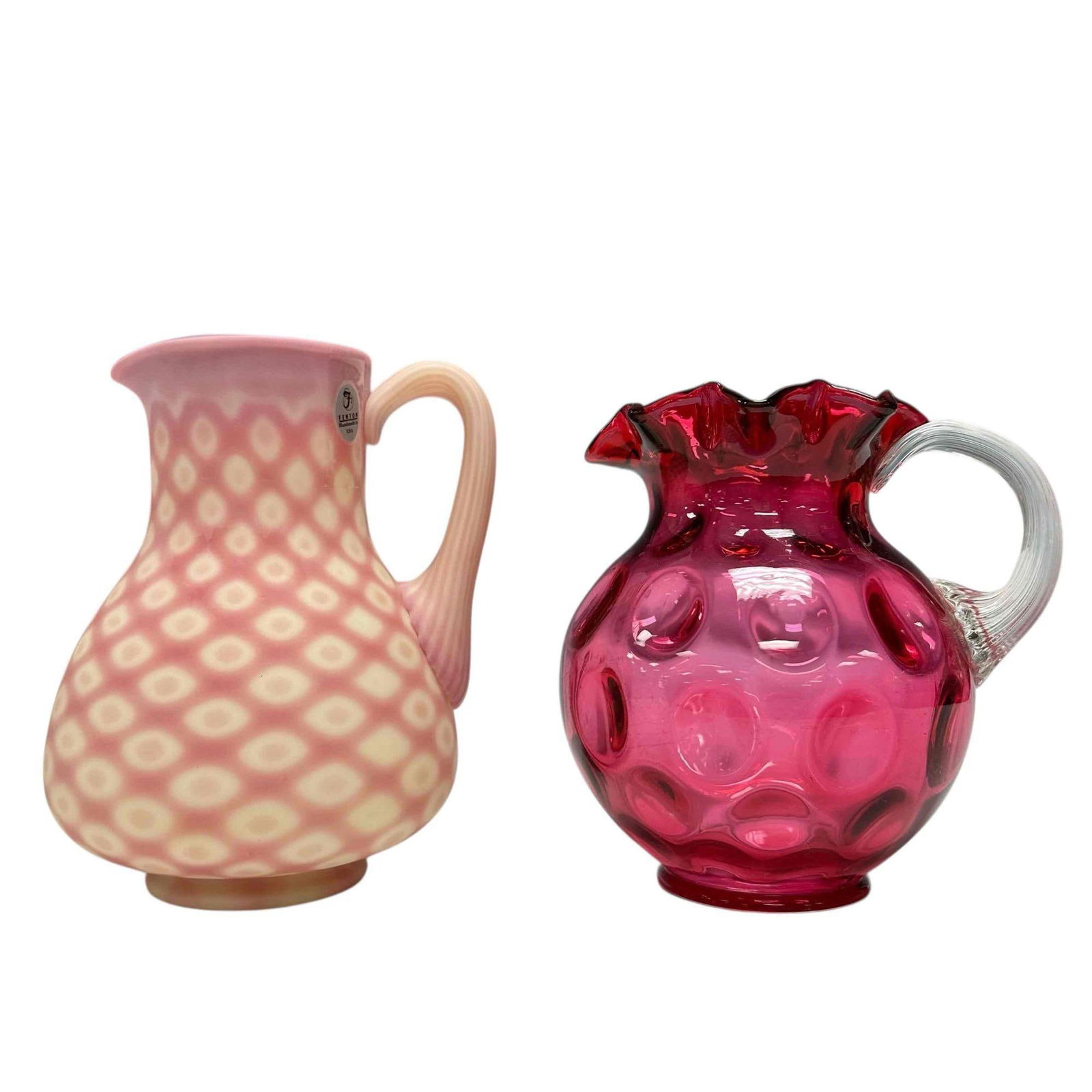 Two (2) Fenton Art Glass Creamer / Pitcher (1 of 19)