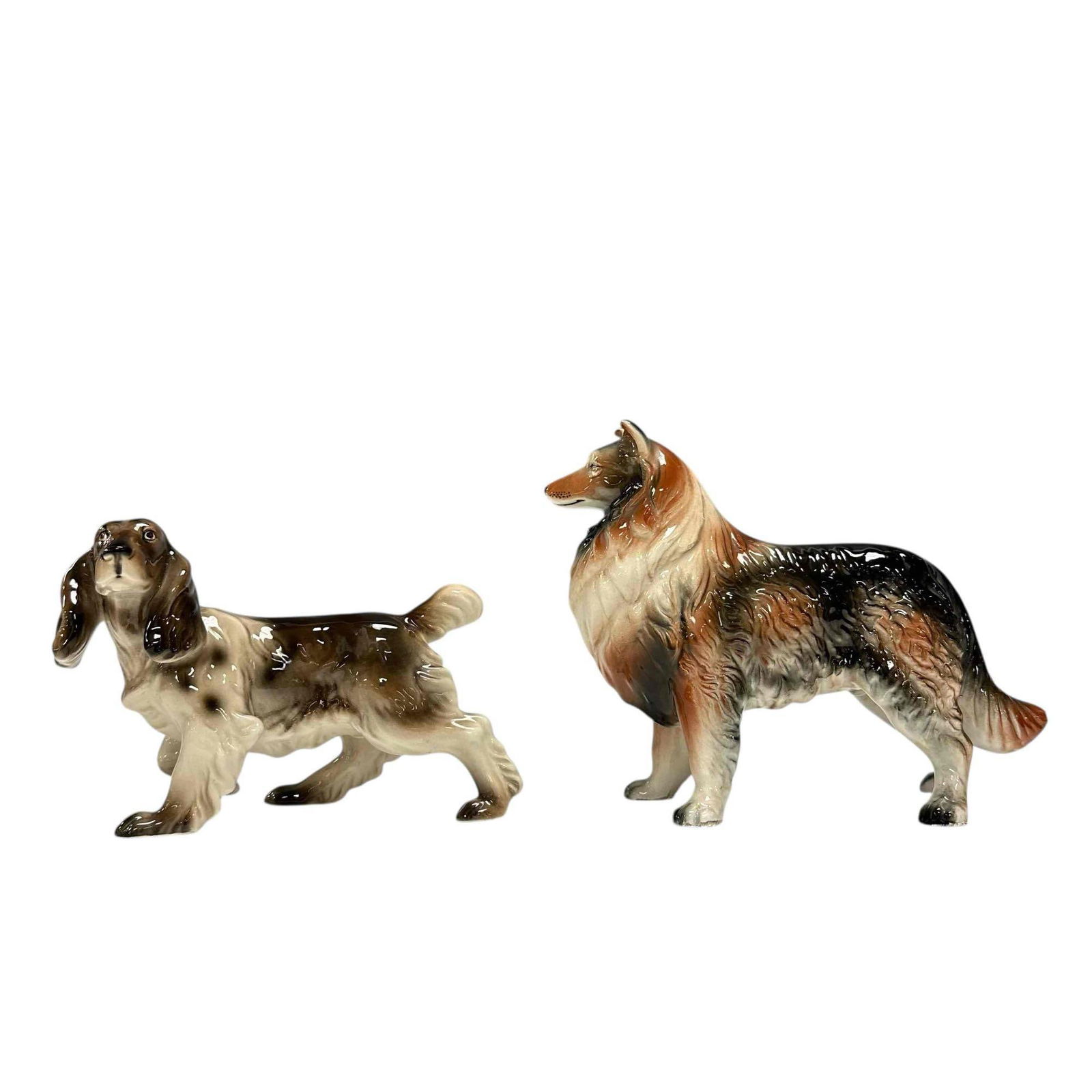 Two English Porcelain Dogs - Collie and Hunting Dog (1 of 16)