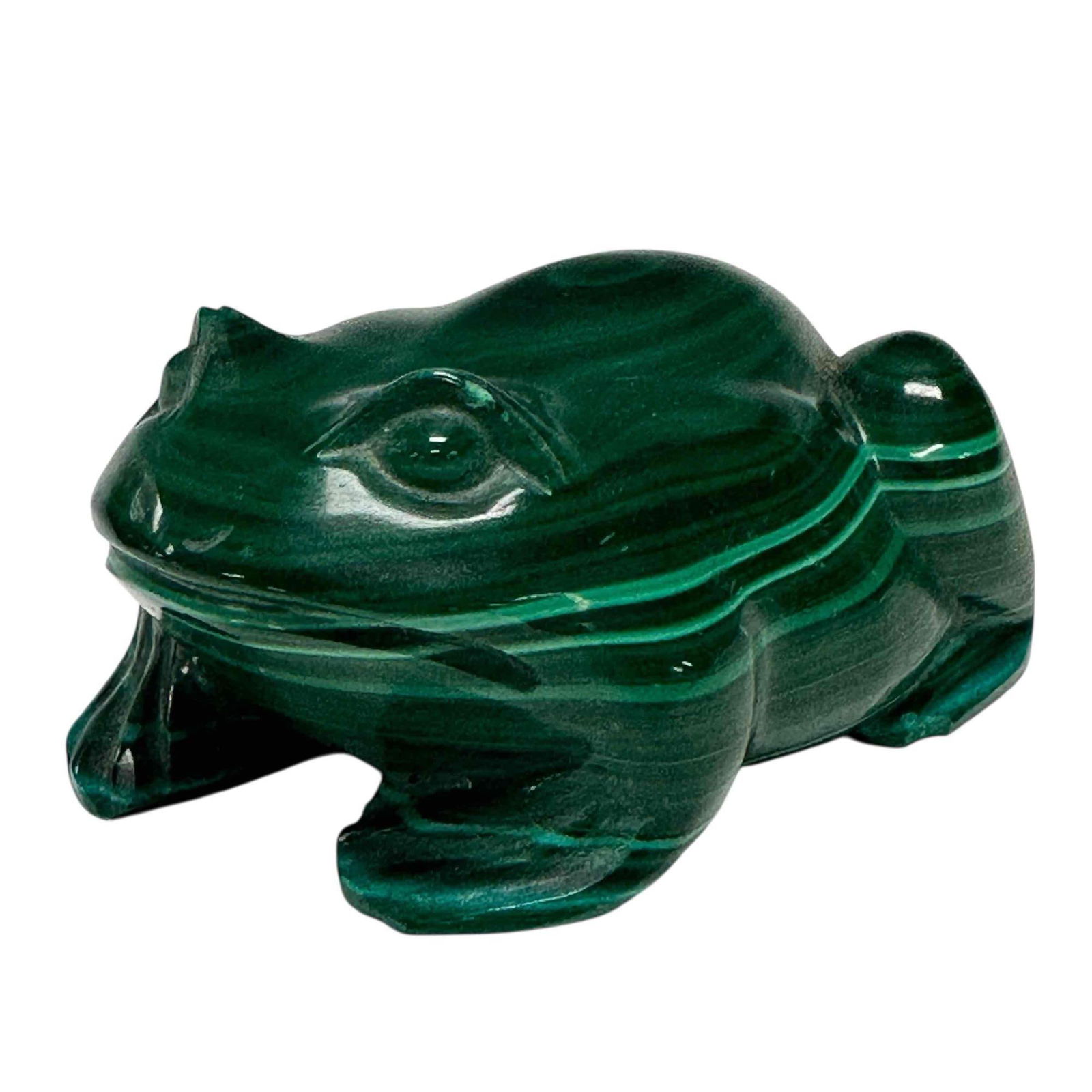 Carved Malachite Frog (1 of 10)