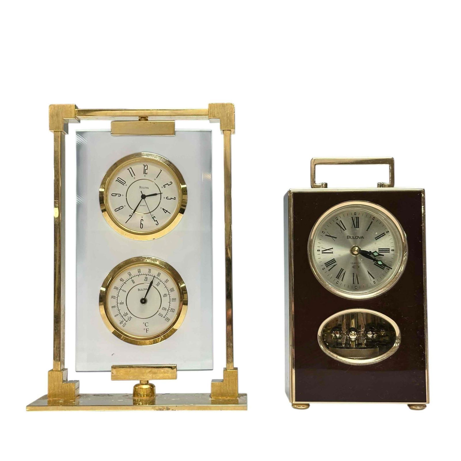 Two (2) Bulova Desk Clocks - Quartz (1 of 17)