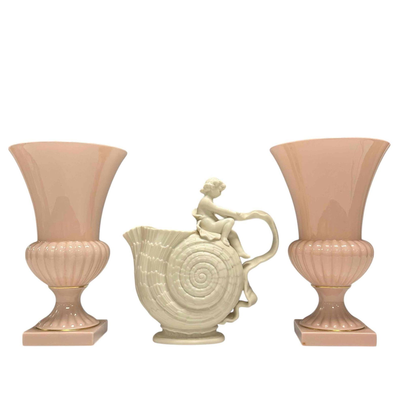 Pair of Lenox Urns & Centennial Reproduction of Walter Scott Lenox Vase (1 of 15)