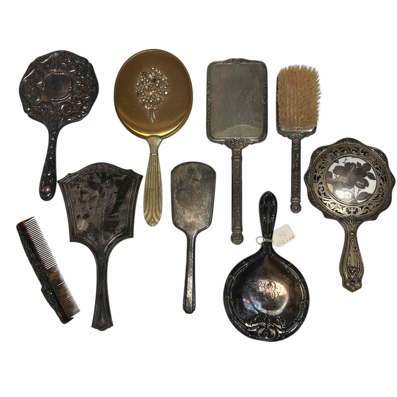 Antique Sterling and Decorative Vanity Mirrors (1 of 14)